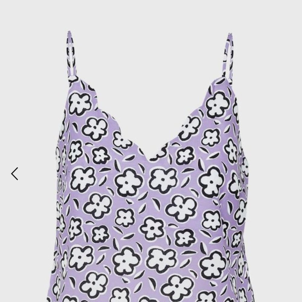 Glamorous UK Lilac Floral Camisole top, size 10